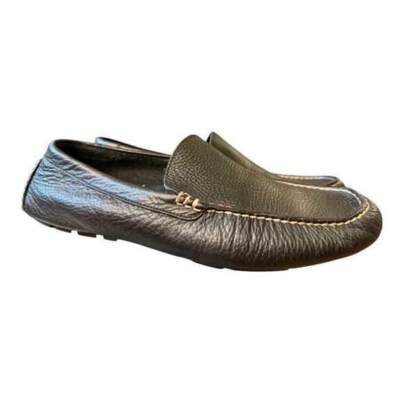 Polo Ralph Lauren Terence Driving Moc Loafer Black Leather Men size 10 D - Picture 1 of 7